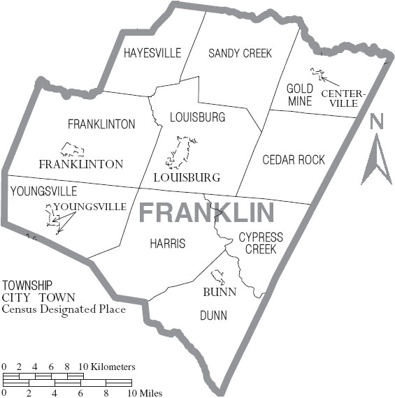 Map of Franklin